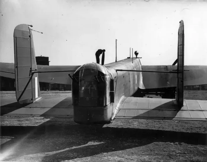 Framed Print : Armstrong Whitworth Whitley V close in from the rear Framed Print : Armstrong Whitworth Whitley V close in from the rear