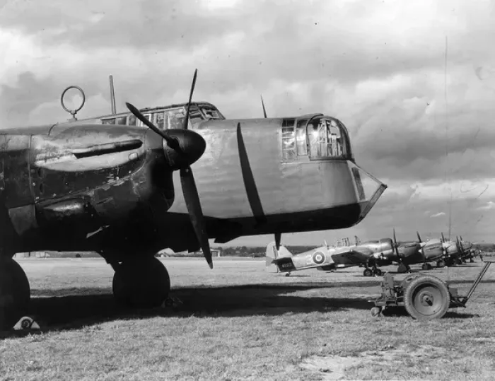 Framed Print : Armstrong Whitworth Whitley V at the ECFS in September 1942 Framed Print : Armstrong Whitworth Whitley V at the ECFS in September 1942