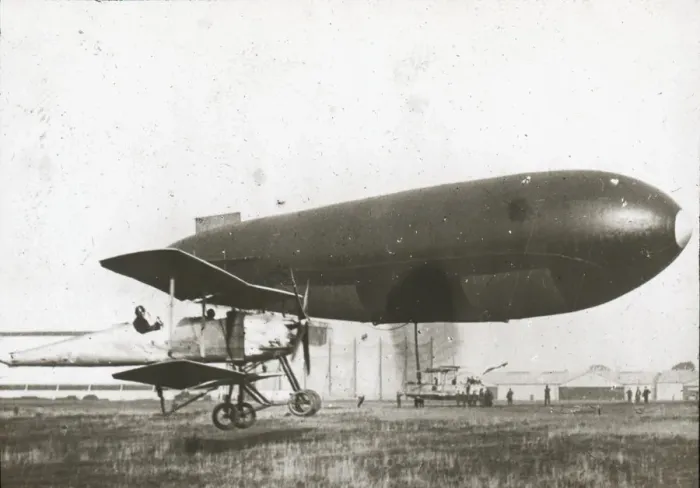 Framed Print : Army Airship Delta on ground Framed Print : Army Airship Delta on ground