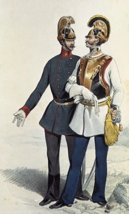 Framed Print : Army of Austria: Guard of the Navy. 19th c. Engraving Framed Print : Army of Austria: Guard of the Navy. 19th c. Engraving