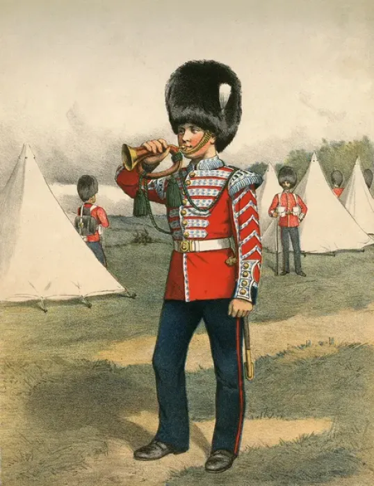 Framed Print : Army Bugler C19 Framed Print : Army Bugler C19
