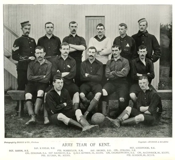 Framed Print : Army Football Team of Kent Framed Print : Army Football Team of Kent