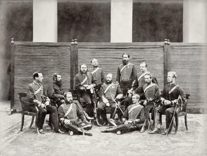 Framed Print : Army in India Royal Horse Artillery Peshawar, 1866 Framed Print : Army in India Royal Horse Artillery Peshawar, 1866