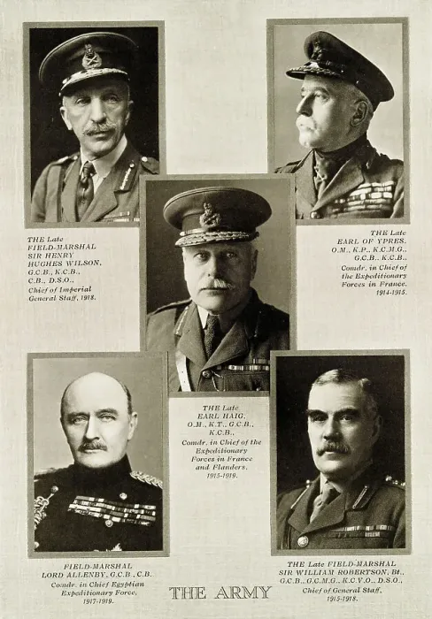 Framed Print : Army leaders during reign of King George V Framed Print : Army leaders during reign of King George V