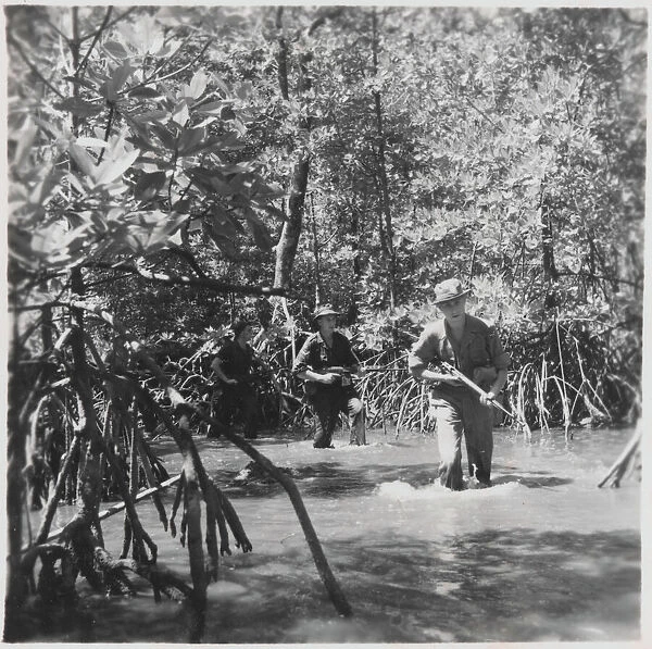 Army patrol in Malaya, 1957