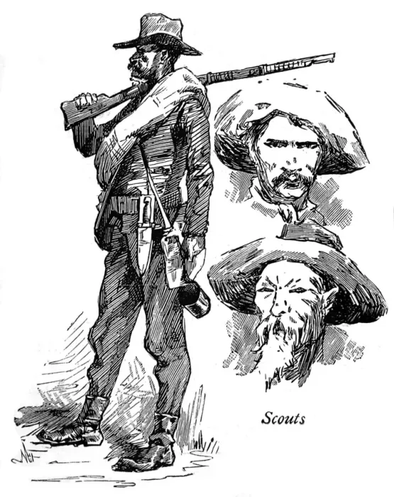 Framed Print : US Army Scouts; Arizona, 1887 Framed Print : US Army Scouts; Arizona, 1887
