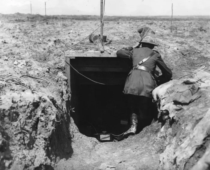 Framed Print : Army Signal Service wireless station, Western Front, WW1 Framed Print : Army Signal Service wireless station, Western Front, WW1