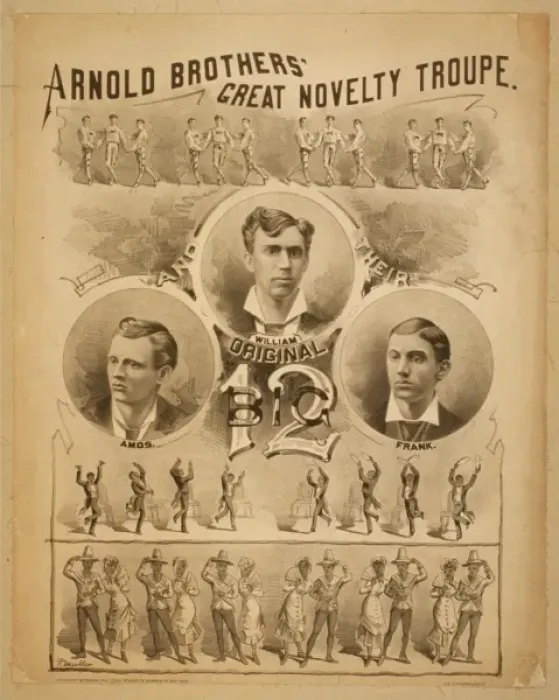 Framed Print : Arnold Brothers Great Novelty Troupe original big 12 Framed Print : Arnold Brothers Great Novelty Troupe original big 12