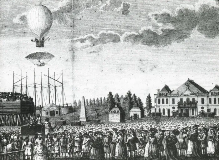 Framed Print : Arnolds Balloon & Parachute, St Georges Fields, Southwark