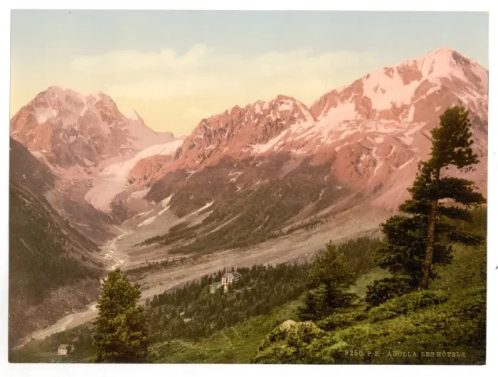 Framed Print : Arolla, the hotel, Valais, Alps of, Switzerland Framed Print : Arolla, the hotel, Valais, Alps of, Switzerland