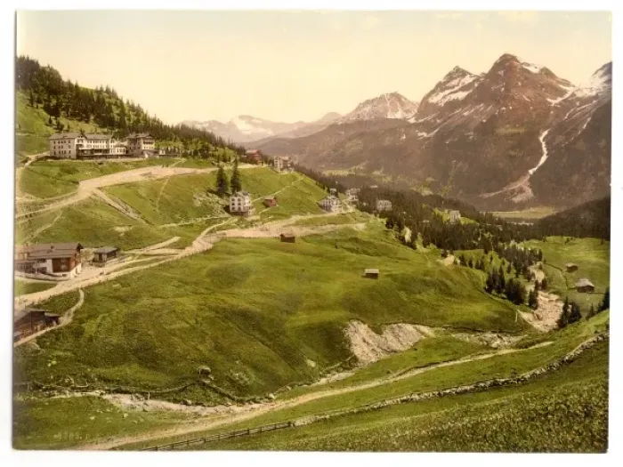 Framed Print : Arosa, general view, Grisons, Switzerland Framed Print : Arosa, general view, Grisons, Switzerland