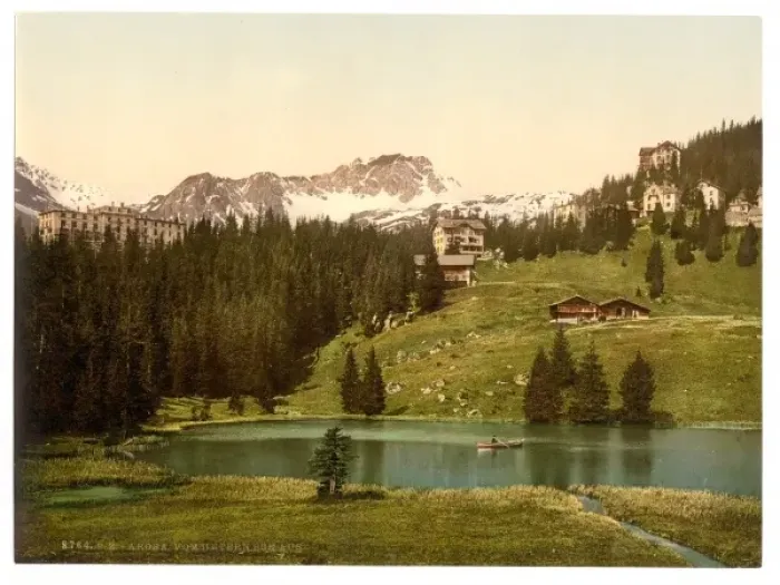 Framed Print : Arosa, general view, Grisons, Switzerland Framed Print : Arosa, general view, Grisons, Switzerland