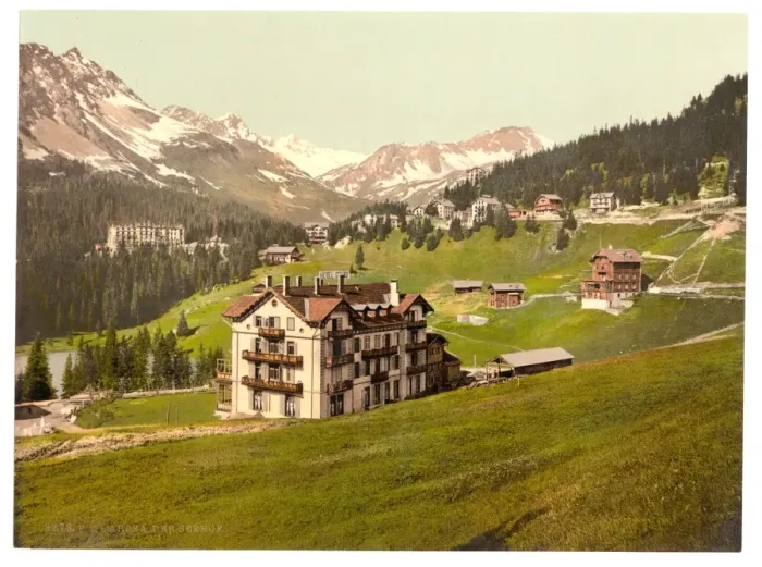 Framed Print : Arosa, the Seehof, Grisons, Switzerland Framed Print : Arosa, the Seehof, Grisons, Switzerland