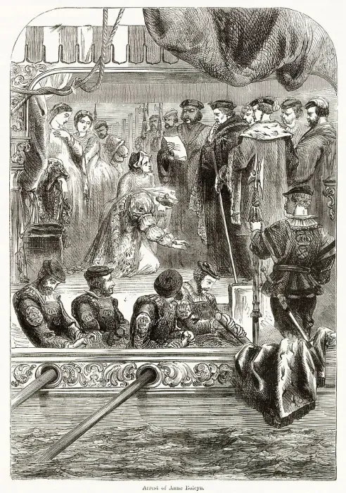 Framed Print : Arrest of Anne Boleyn Framed Print : Arrest of Anne Boleyn