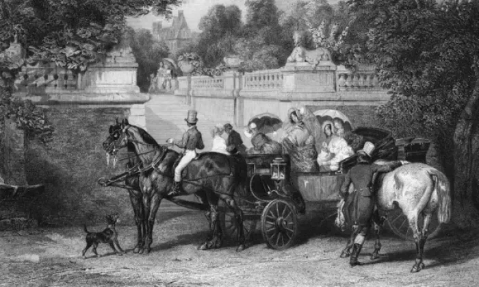 Framed Print : Arriving at a Chateau Framed Print : Arriving at a Chateau