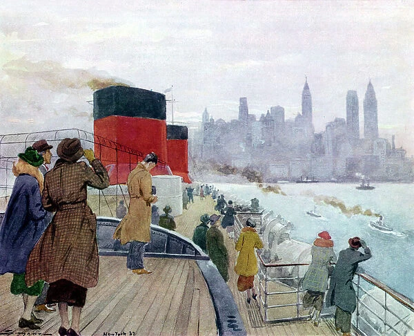 Arriving at New York