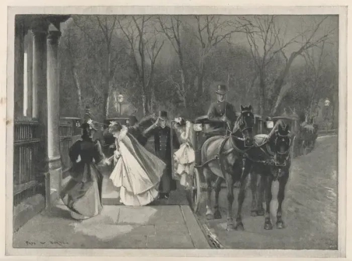 Framed Print : Arriving for a Party