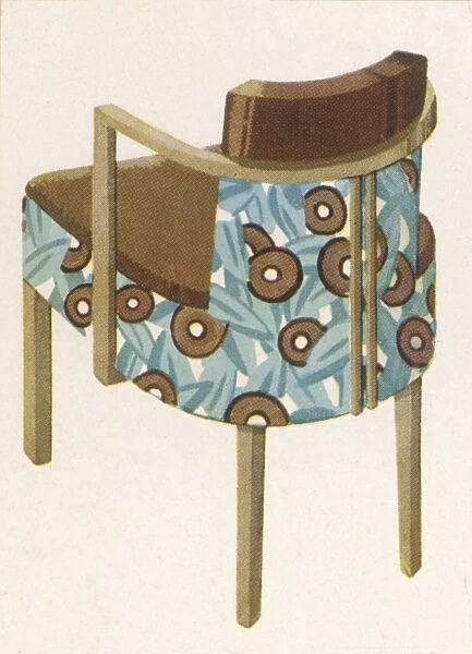 Art Deco Chair. Armchair for the dining-room covered with Cordely embroidery