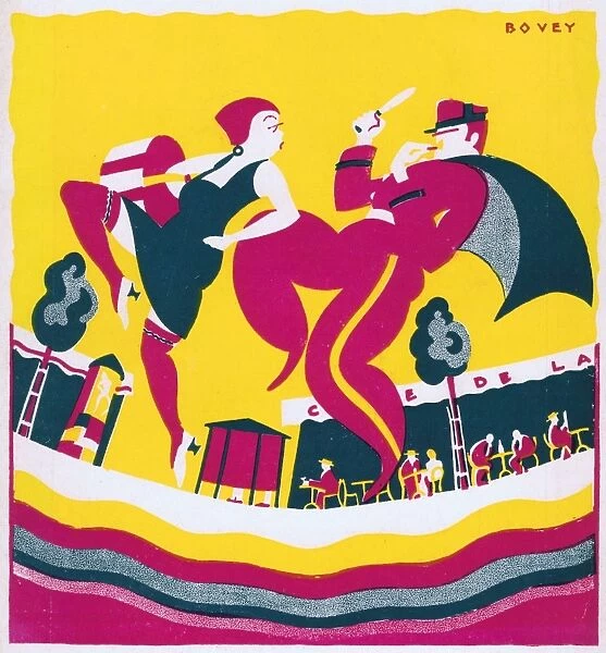 Art deco cover for Theatre World, August 1926