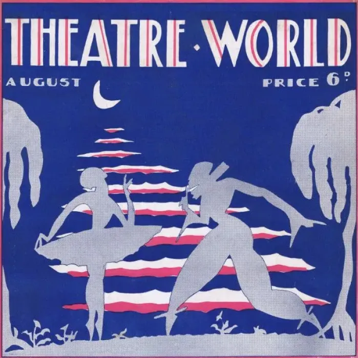Framed Print : Art deco cover for Theatre World, August 1927 Framed Print : Art deco cover for Theatre World, August 1927
