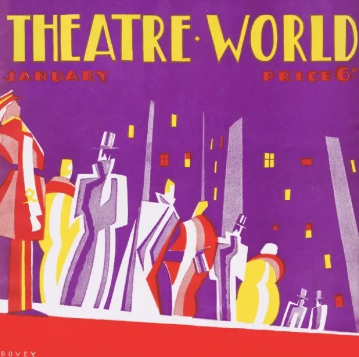Framed Print : Art deco cover for Theatre World, January 1927 Framed Print : Art deco cover for Theatre World, January 1927
