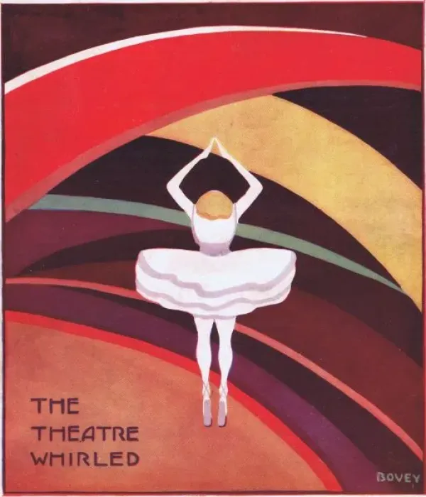 Framed Print : Art deco cover for Theatre World, July 1925 Framed Print : Art deco cover for Theatre World, July 1925