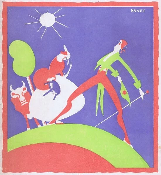 Art deco cover for Theatre World, July 1926