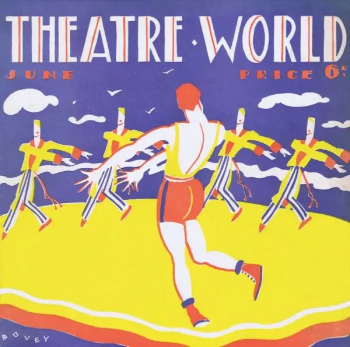 Framed Print : Art deco cover for Theatre World, June 1927 Framed Print : Art deco cover for Theatre World, June 1927