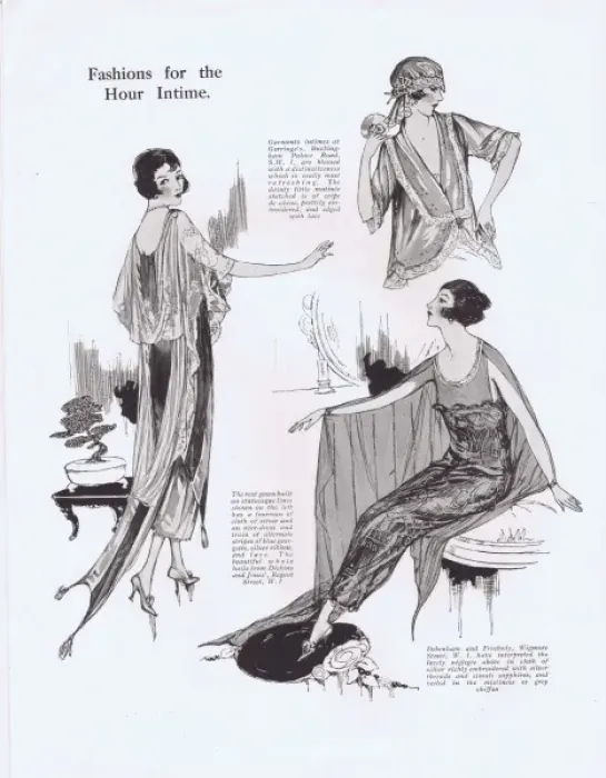 Framed Print : Art deco Fashions for the hour intime, 1921 Framed Print : Art deco Fashions for the hour intime, 1921