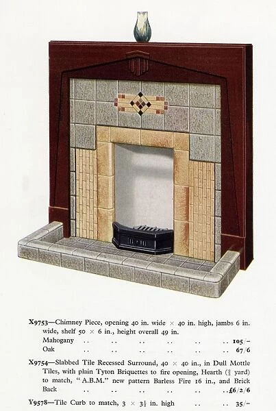 Art Deco fireplace 1936