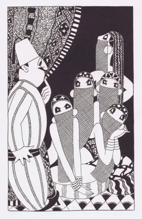 Framed Print : Art deco illustration by Fish, 1927 Framed Print : Art deco illustration by Fish, 1927