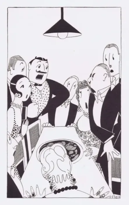 Framed Print : Art deco illustration by Fish, 1927 Framed Print : Art deco illustration by Fish, 1927