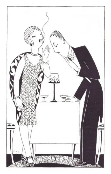 Framed Print : Art deco illustration by Fish, 1927 Framed Print : Art deco illustration by Fish, 1927