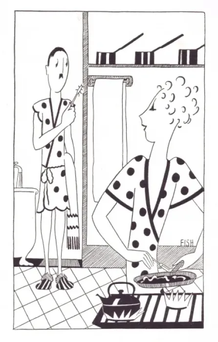 Framed Print : Art deco illustration by Fish, 1927 Framed Print : Art deco illustration by Fish, 1927