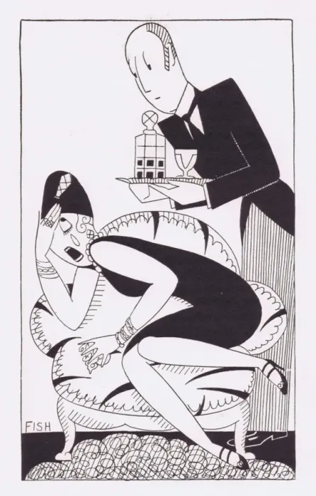 Framed Print : Art deco illustration by Fish, 1927 Framed Print : Art deco illustration by Fish, 1927