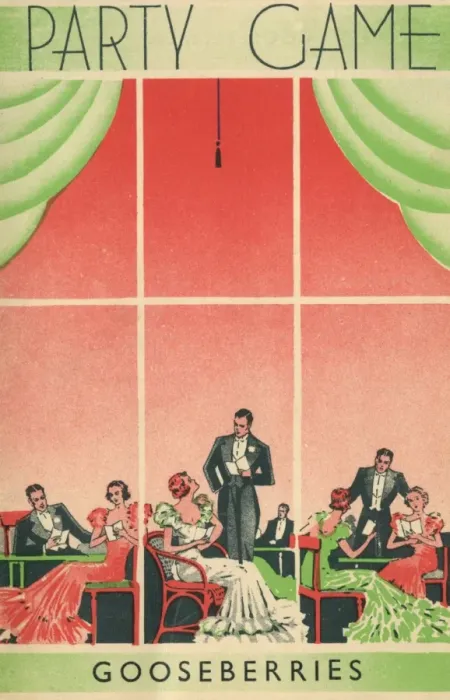 Framed Print : Art Deco party game card Framed Print : Art Deco party game card