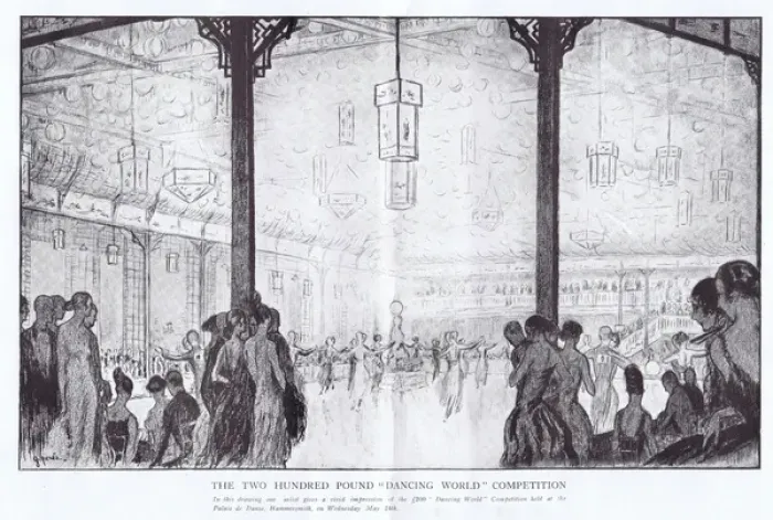 Framed Print : Art deco sketch by G. Peres of the interior of the Palais de Framed Print : Art deco sketch by G. Peres of the interior of the Palais de