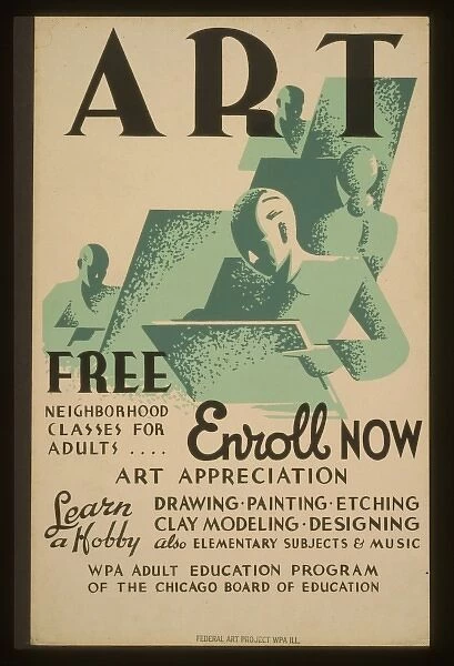 Art - Free neighborhood classes for adults... enroll now