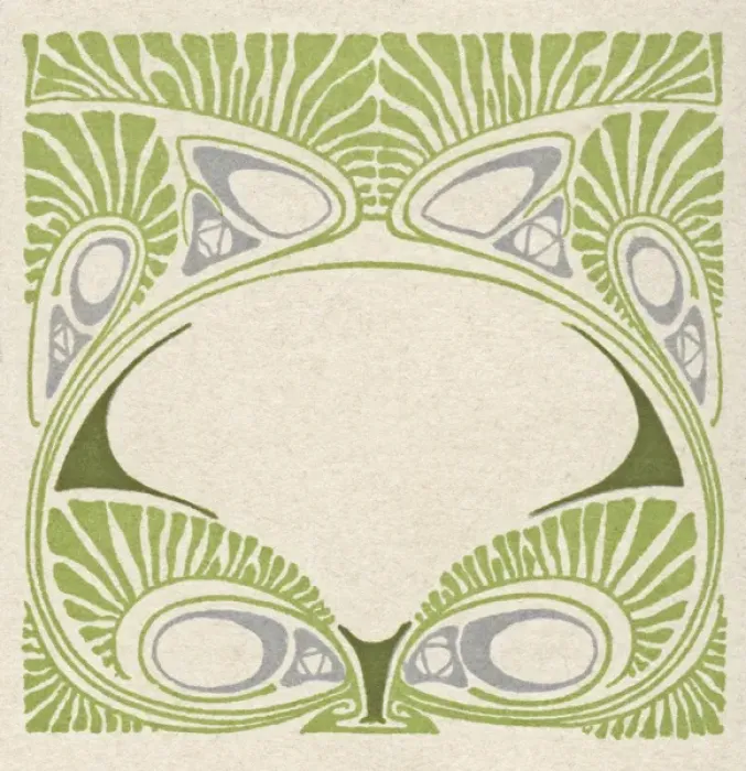 Framed Print : Art nouveau abstract design Framed Print : Art nouveau abstract design