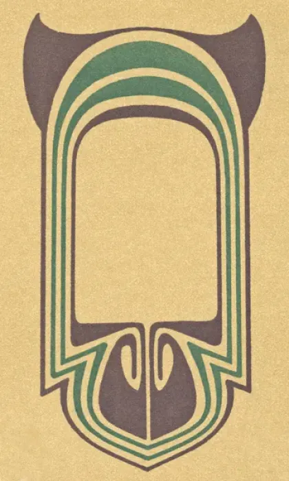 Framed Print : Art nouveau abstract design Framed Print : Art nouveau abstract design