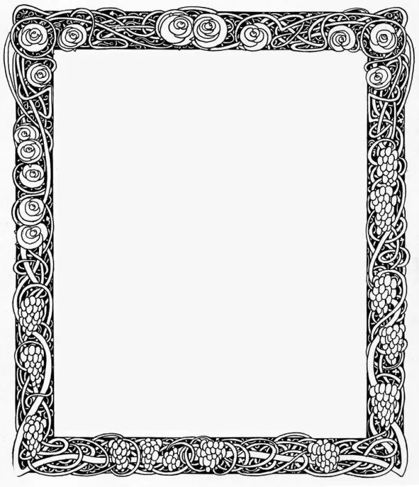 Framed Print : Art Nouveau Border