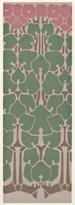 Framed Print : Art nouveau design with leaves and flowers Framed Print : Art nouveau design with leaves and flowers
