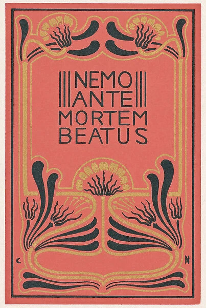 Art Nouveau design, Nemo Ante Mortem Beatus