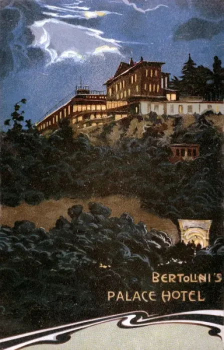 Framed Print : Art Nouveau Italian advertisement for Bertolinis Palace Framed Print : Art Nouveau Italian advertisement for Bertolinis Palace