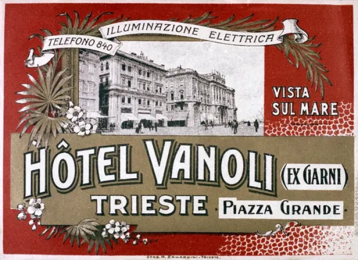 Framed Print : Art Nouveau Italian advertisement for The Hotel Vanoli Framed Print : Art Nouveau Italian advertisement for The Hotel Vanoli
