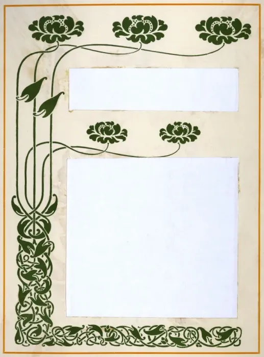 Framed Print : Art Nouveau Plants Framed Print : Art Nouveau Plants