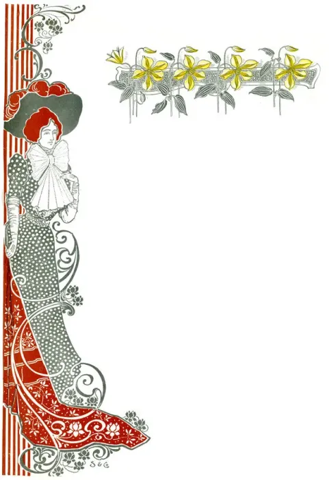 Framed Print : Art Nouveau style Invitation Card or Menu Framed Print : Art Nouveau style Invitation Card or Menu