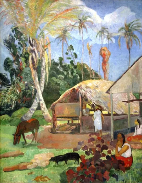 Framed Print : ART XIX century. FRANCE. Gauguin, Paul (1848-1903). French p Framed Print : ART XIX century. FRANCE. Gauguin, Paul (1848-1903). French p