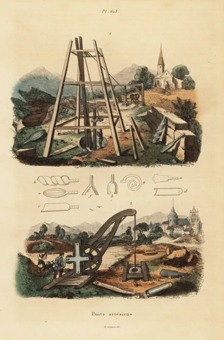 Framed Print : Artesian wells or aquifers Framed Print : Artesian wells or aquifers