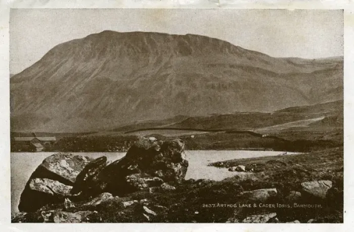 Framed Print : Arthog Lake & Cader Idris, Barmouth, Glamorgan Framed Print : Arthog Lake & Cader Idris, Barmouth, Glamorgan
